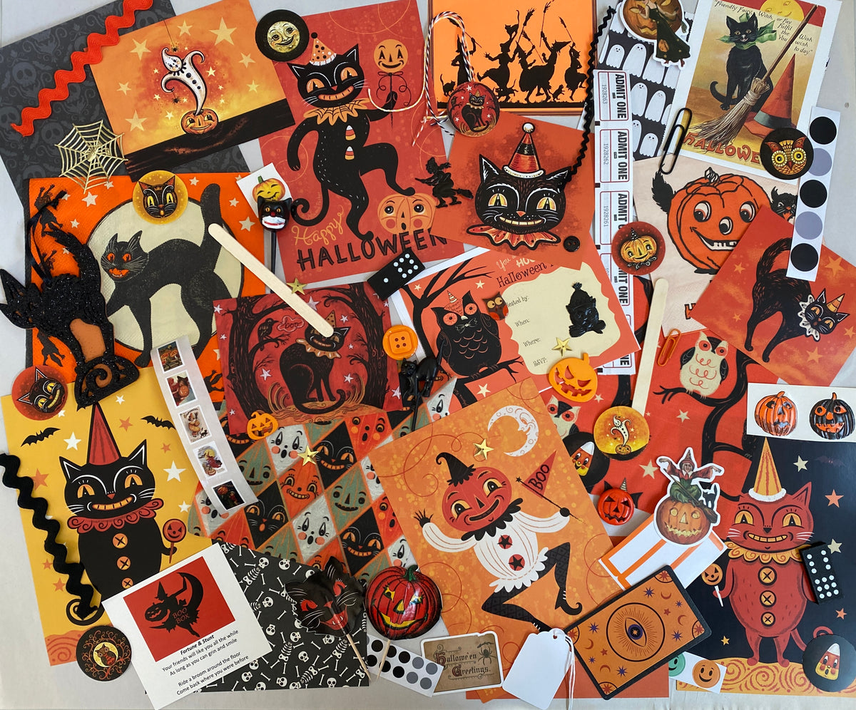 Johanna Parker Halloween Collab Junk Journal/Scrap Kits