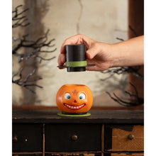 Load image into Gallery viewer, Smiling Pumpkin Container from Bethany Lowe