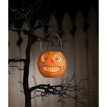 Load image into Gallery viewer, Vintage Striped Pumpkin Bucket Bethany Lowe