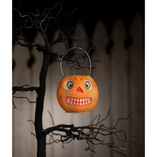 Load image into Gallery viewer, Vintage Striped Pumpkin Bucket Bethany Lowe