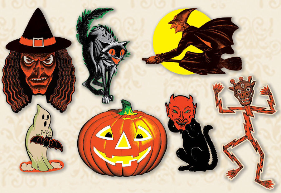 Beistle Halloween Vintage Halloween Classic Cutouts