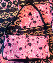 Load image into Gallery viewer, Johanna Parker Pink Cobwebs Clutch Bag