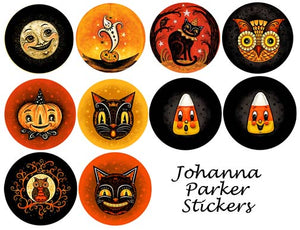 Johanna Parker Festive Halloween Character Stickers Set 2
