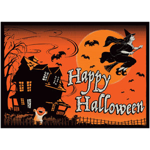 New! Vintage Beistle Line Vintage Style Halloween Fabric Backdrop