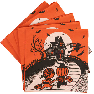 Retro Trick or Treat Halloween Napkins