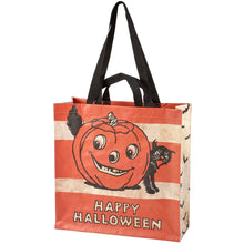 Load image into Gallery viewer, Primitives by Kathy Vintage Style Halloween Market Tote
