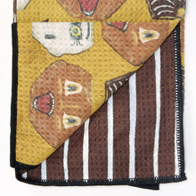 Load image into Gallery viewer, Vintage Style Halloween Faces Kitchen Towel Primitives by Kathy

