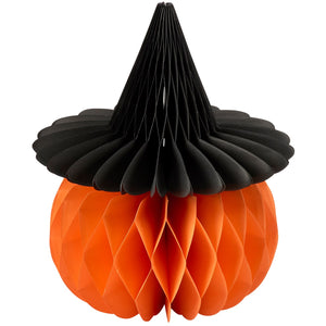 Primitives by Kathy Pumpkin Witch Honeycomb Paper Decoration