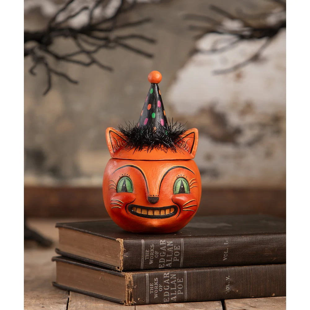 Johanna Parker Green Eyed Copper Cat – Vintage Halloween