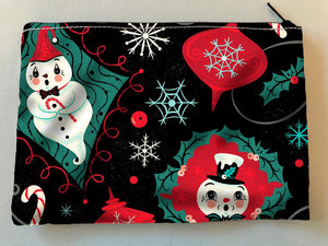 Johanna Parker Snowmen Spookmas Pouch - New!