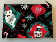 Johanna Parker Snowmen Spookmas Pouch - New!