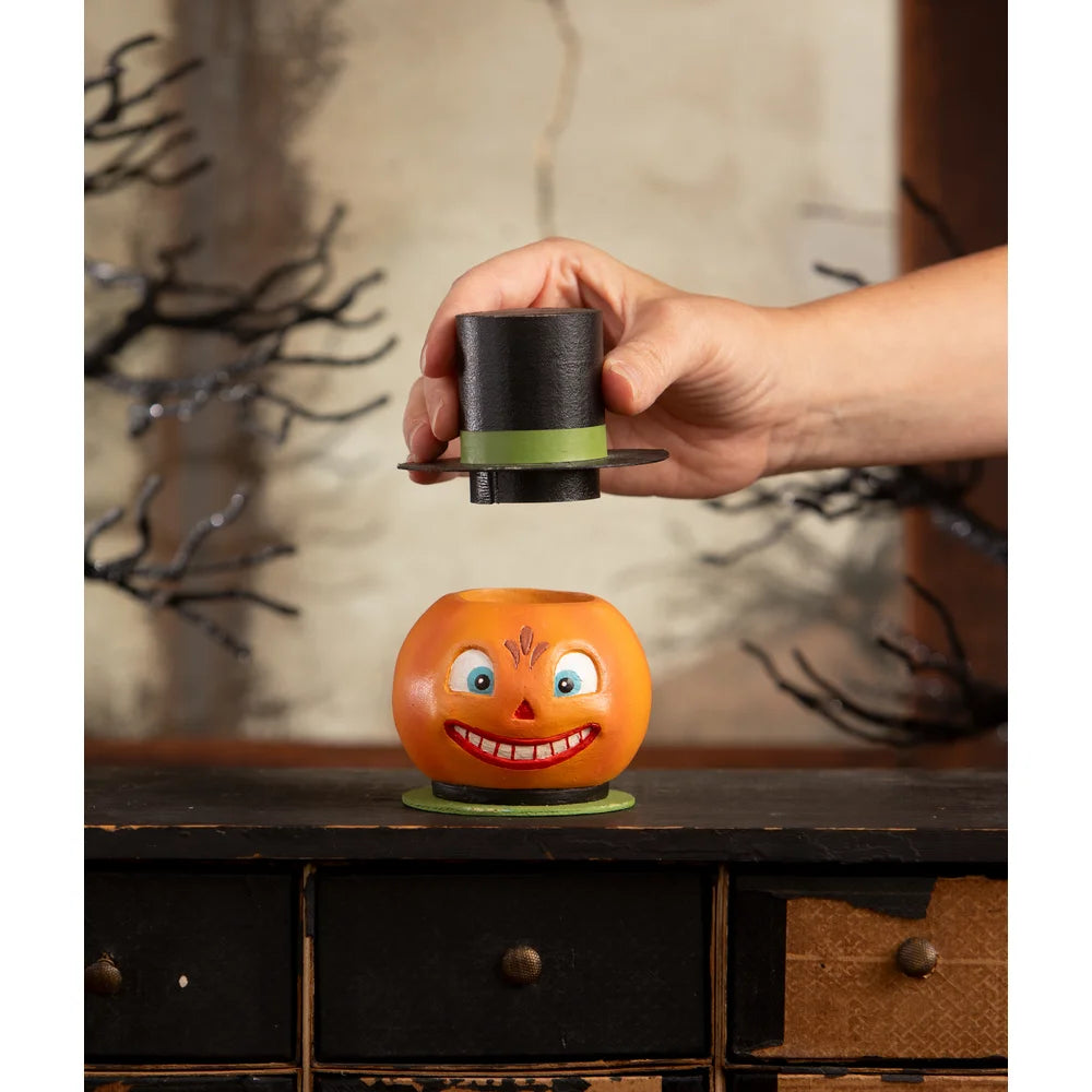 Smiling Pumpkin Container from Bethany Lowe