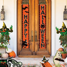 Load image into Gallery viewer, NEW! Vintage Beistle Line - Fabric Happy Halloween Door Panels

