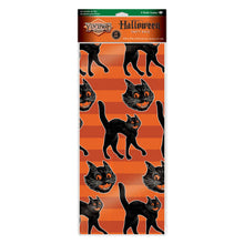 Load image into Gallery viewer, NEW! Beistle Vintage Style Halloween Cat Cello Bags

