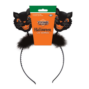 NEW! Beistle Vintage Style Halloween Cat Bopper Headband