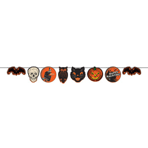 New! Beistle Vintage Style Halloween Streamer