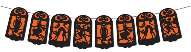 Beistle Halloween - Silhouette String Banner