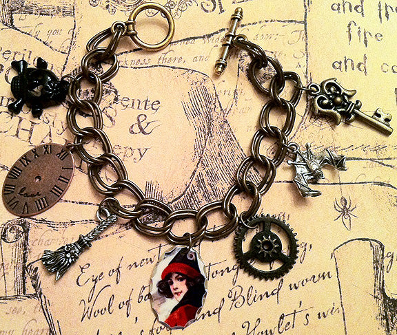 Witchy Woman Halloween Charm Bracelet