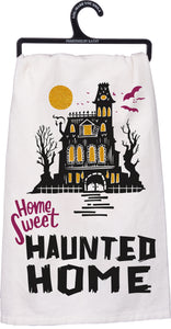 Halloween Home Sweet Haunted Home Dish Towel