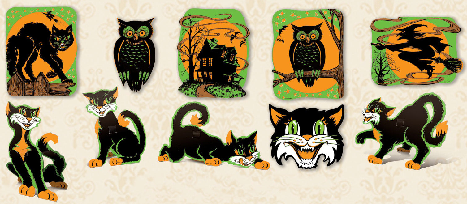 Beistle Halloween 24 cm Cutouts 4 Pack (6-Pack) : Beistle Halloween Cutouts 24 Piece, 8.5\"-9.25