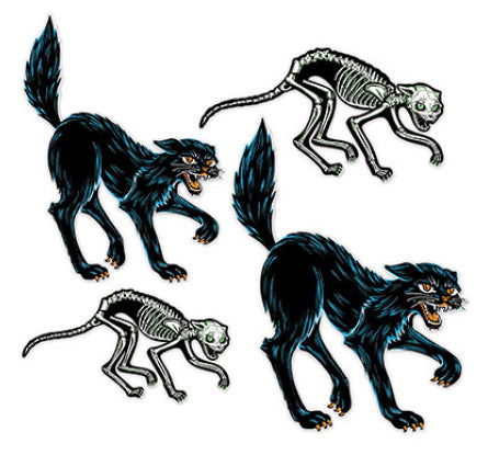 Beistle Halloween Jointed Cats