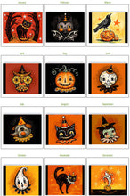 Load image into Gallery viewer, Johanna Parker 12 Months of Mischief 2023 Halloween Calendar
