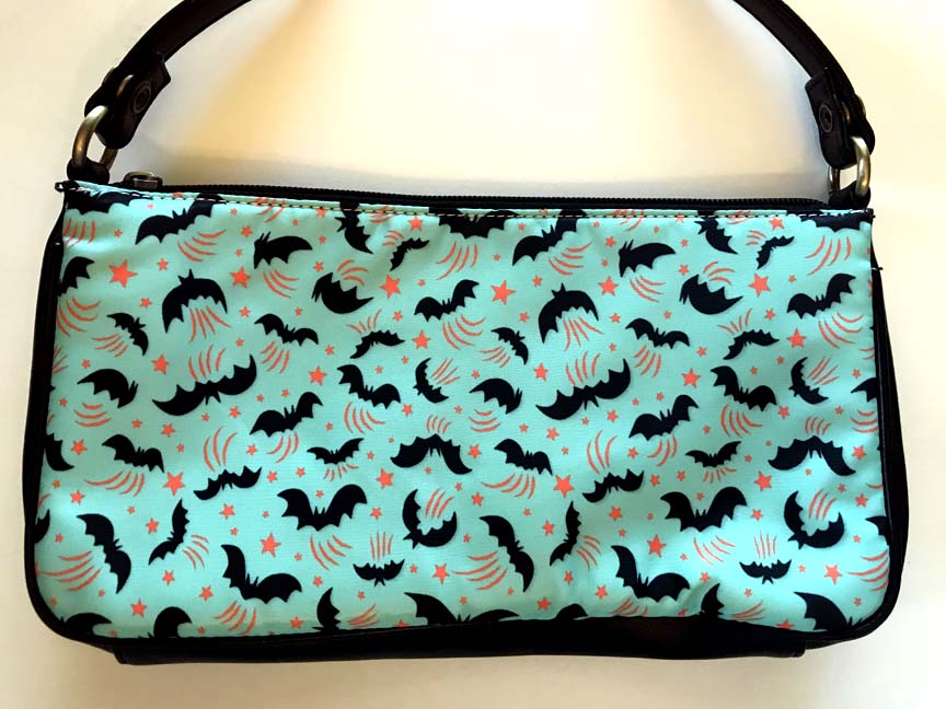 Johanna Parker Bats on Teal Clutch Bag