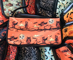 Johanna Parker Full Moon Owls Clutch Bag