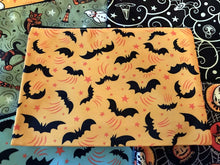 Load image into Gallery viewer, Johanna Parker Bats on Yellow Pouch or Cosmetic Bag
