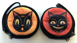 Johanna Parker Cats Round Case Or Cosmetic Bag