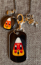 Load image into Gallery viewer, Johanna Parker Candy Corn Characters Charm Necklace
