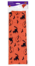 Load image into Gallery viewer, NEW! Beistle Vintage Style Halloween Table Runner Cats &amp; Bats
