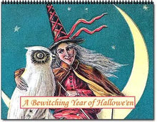 Load image into Gallery viewer, 2024 Halloween Bewitching Postcard Witches Calendar
