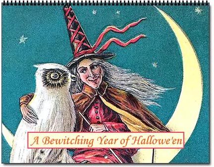 2025 Halloween Bewitching Postcard Witches Calendar