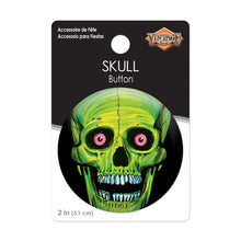 Load image into Gallery viewer, NEW! Vintage Style Beistle 2&quot; Skull Button
