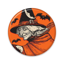 Load image into Gallery viewer, NEW! Vintage Style Beistle 2" Classic Witch Button
