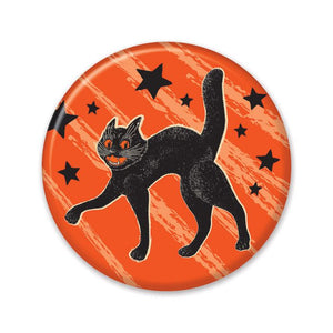 NEW! Vintage Style Beistle 2" Scratch Cat Button