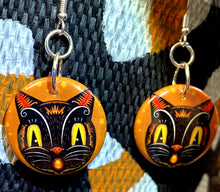Load image into Gallery viewer, Johanna Parker Spooked Cat Earrings
