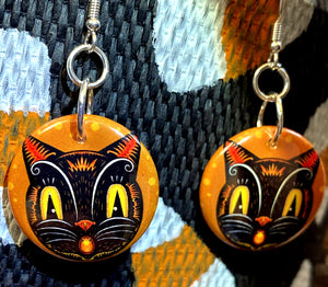 Johanna Parker Spooked Cat Earrings