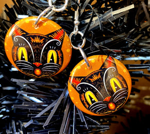 Johanna Parker Spooked Cat Earrings
