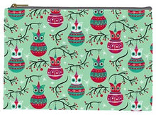 Load image into Gallery viewer, Johanna Parker Spookmas Teal Owls Pouch
