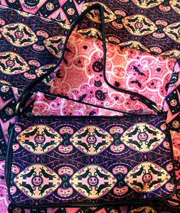 Johanna Parker Pink Jumping Cats Clutch Bag