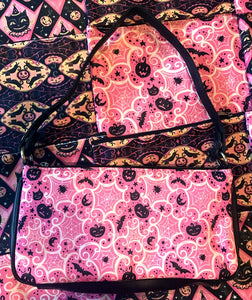 Johanna Parker Pink Cobwebs Clutch Bag