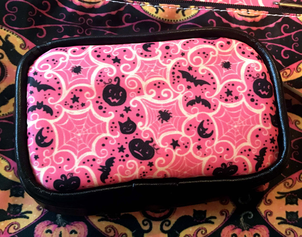 Johanna Parker Pink Spider Webs Coin Purse or Case
