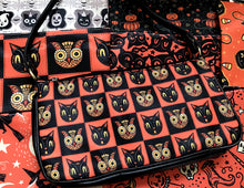 Load image into Gallery viewer, Johanna Parker Cat &amp; Owl Clutch Bag
