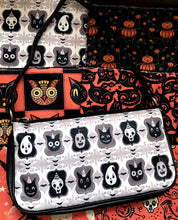 Load image into Gallery viewer, Johanna Parker B/W Spooky Ghoul-Friends Clutch Bag
