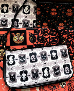 Johanna Parker B/W Spooky Ghoul-Friends Clutch Bag