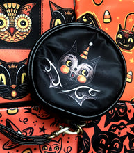 Load image into Gallery viewer, Johanna Parker Skellie &amp; Bat Round Case Or Cosmetic Bag
