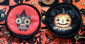 Johanna Parker Owl & JOL Round Case Or Cosmetic Bag