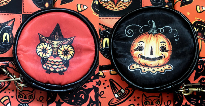 Johanna Parker Owl & JOL Round Case Or Cosmetic Bag